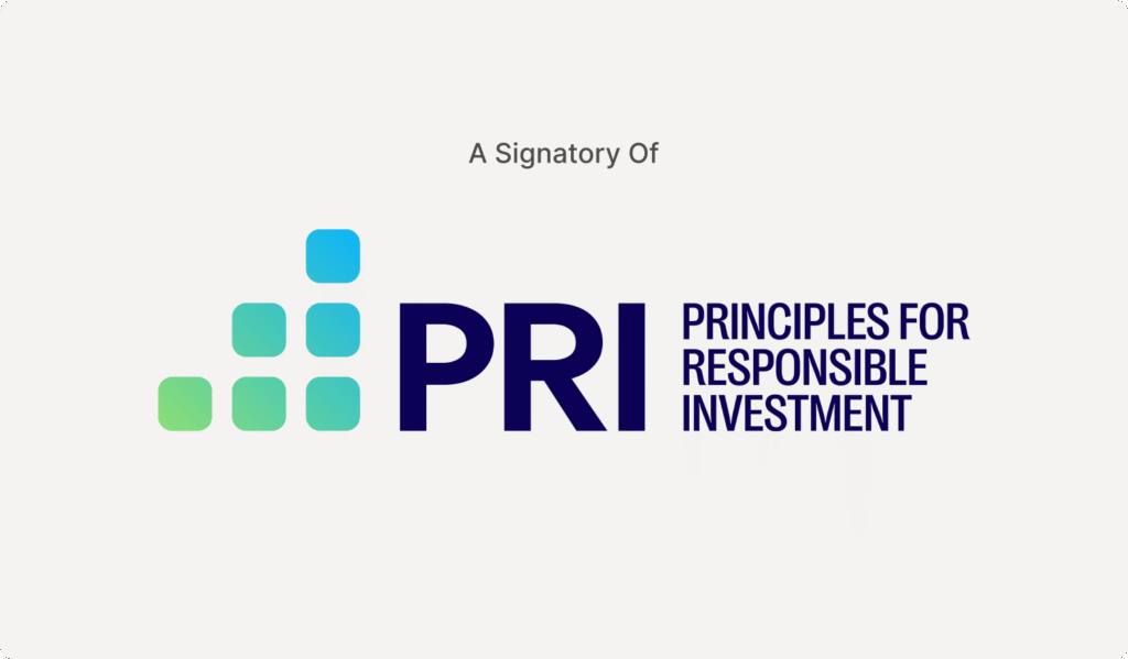 A signatory of Principles for Responsible Investment